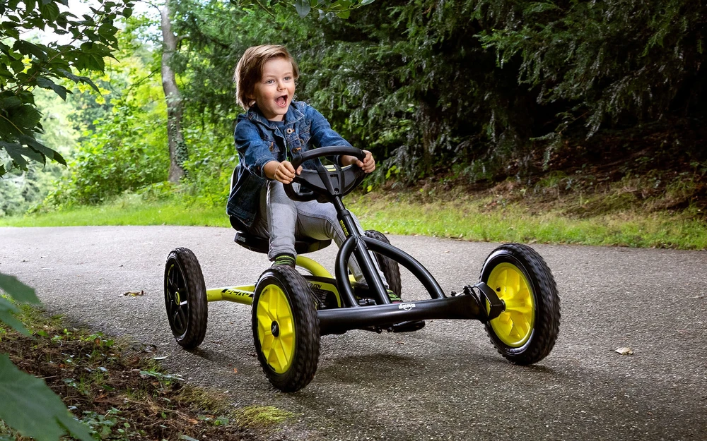 Mašinėlė vaikams 3-8m. Berg Buddy Cross (iki 50kg/130cm)