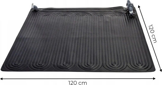 Intex Saulės energija šildomas kilimėlis, juodos sp., 1,2x1,2 m, PVC