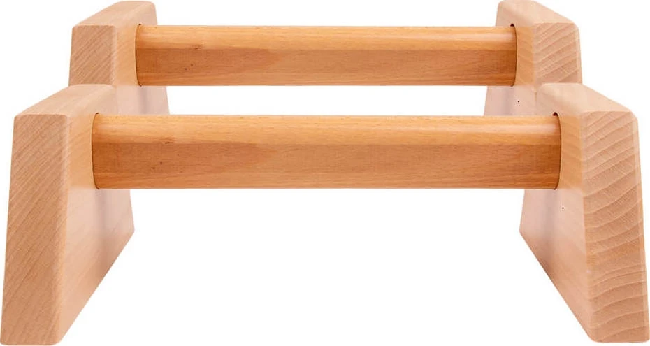 Medinės atsispaudimų rankenos inSPORTline Gripolix 30 cm