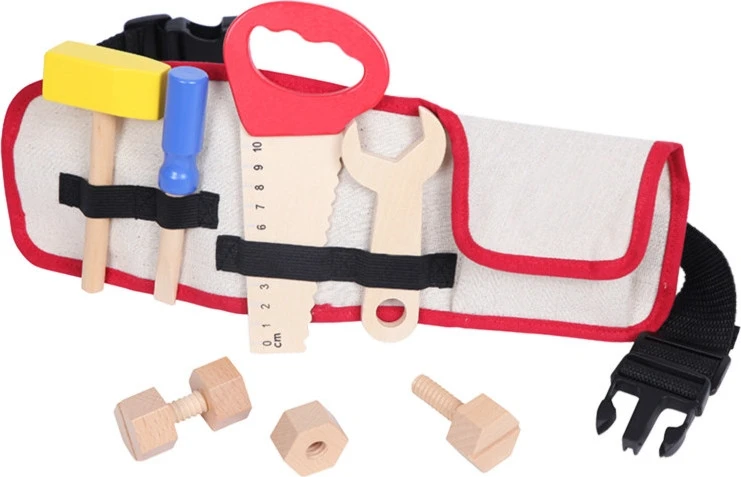 Mediniai įrankiai su diržu Ecotoys DIY