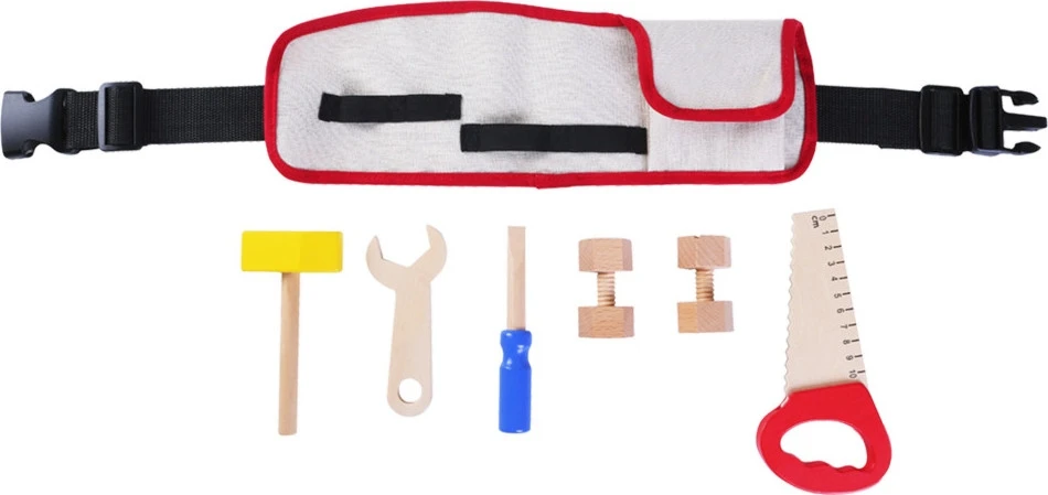 Mediniai įrankiai su diržu Ecotoys DIY