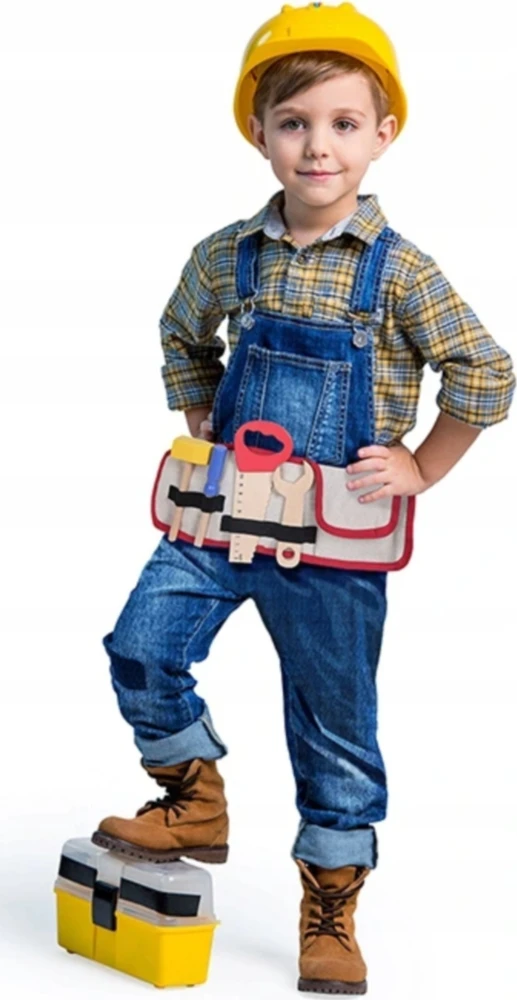Mediniai įrankiai su diržu Ecotoys DIY