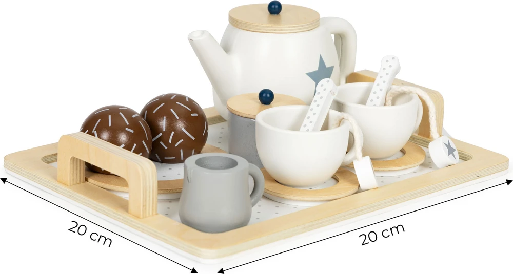 Ecotoys Medinis arbatos rinkinys Eco Toys W10B318B, 17 elementų