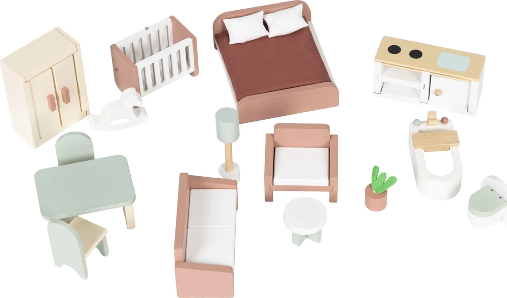 Medinis Bella lėlių namelis ECOTOYS