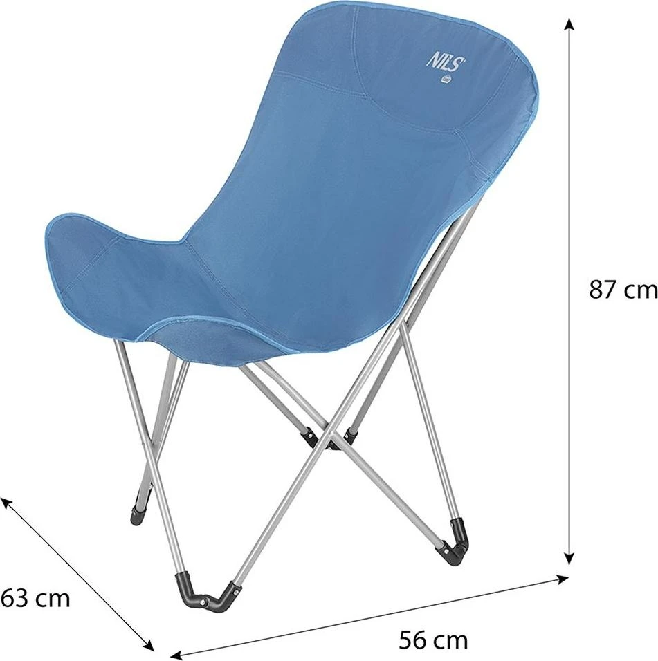 Mėlyna stovyklavimo kėdė NC3051 NILS CAMP