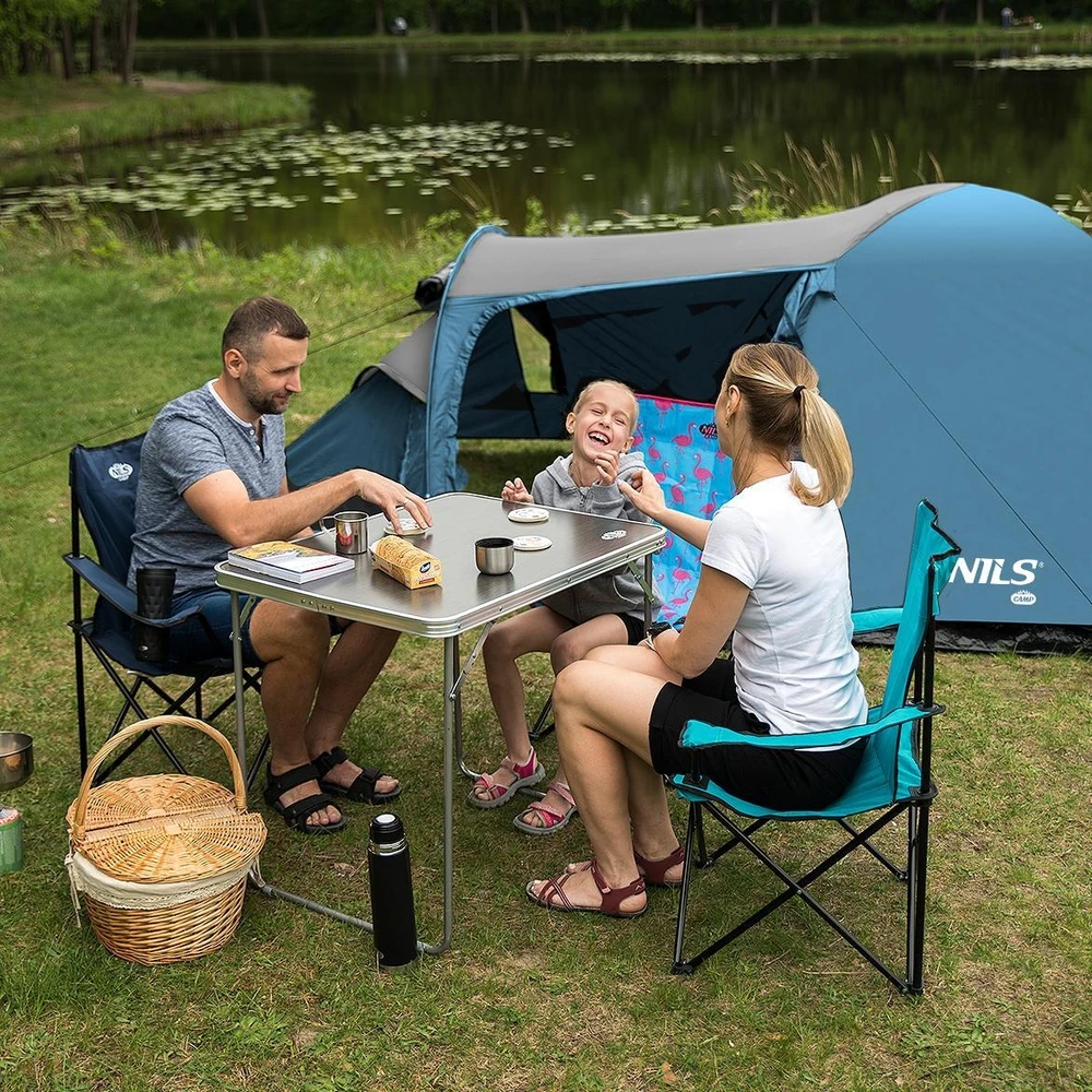Mėlynai pilka kempingo palapinė NC6012 Trekker Nils Camp