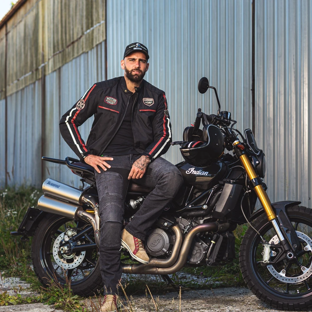 Vyriškas motociklininko švarkas W-TEC Jawo