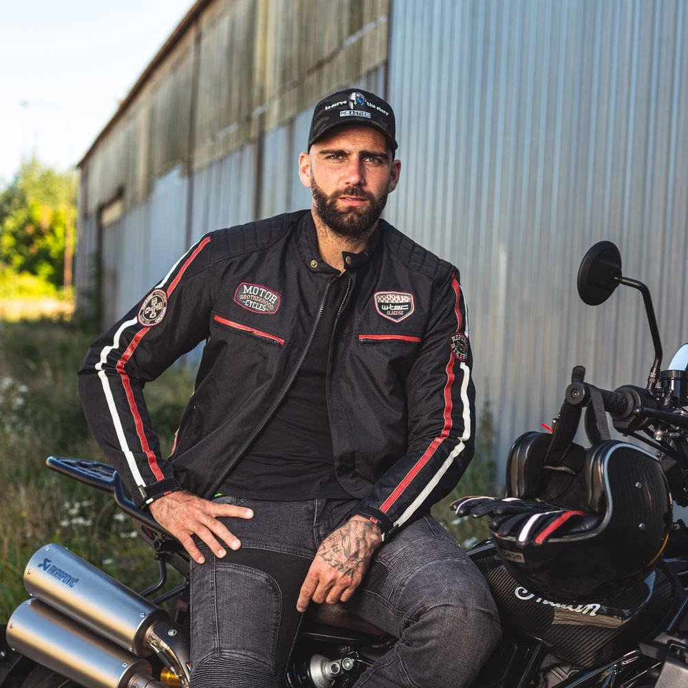 Vyriškas motociklininko švarkas W-TEC Jawo