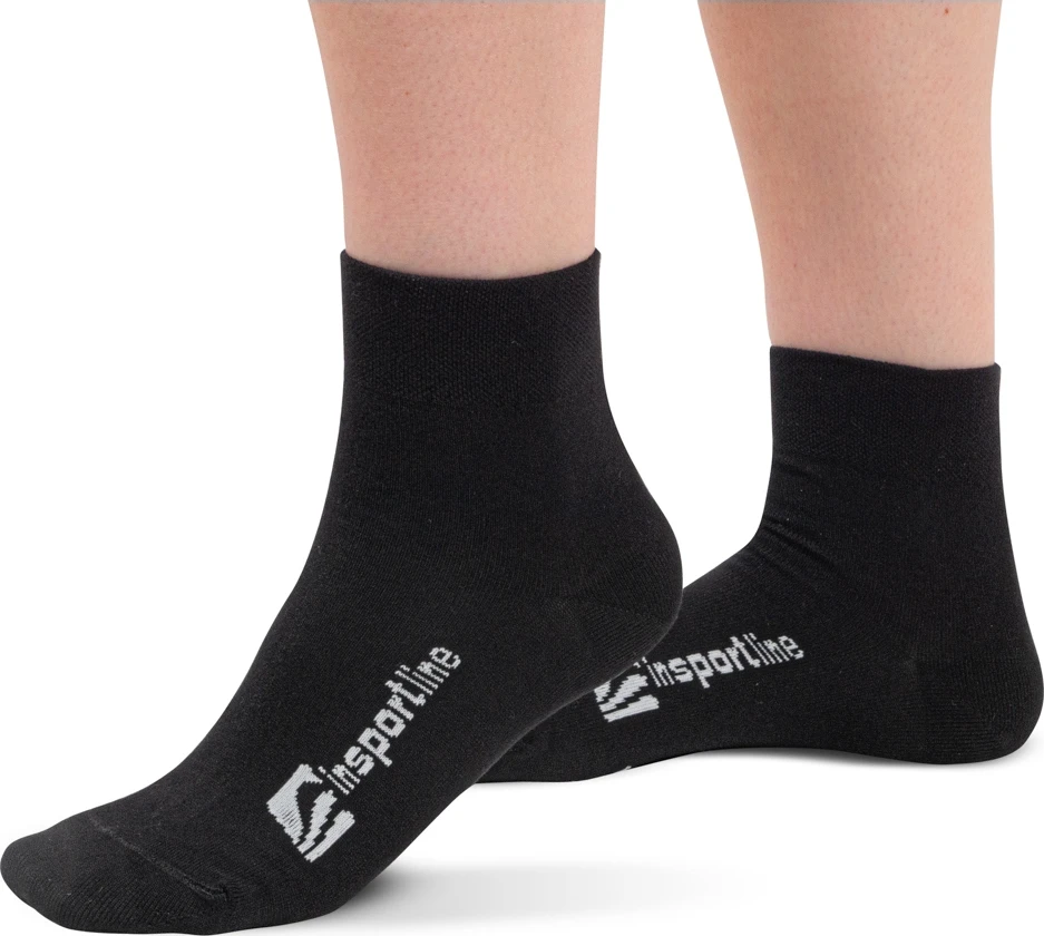 Vidutinio ilgio bambukinės kojinės inSPORTline Silvatic Mid AG+ antibakterinės – 3 poros