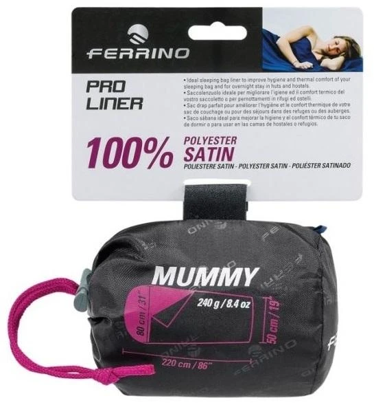 Italija Ferrino Pro Liner Mummy – miegmaišio įdėklas