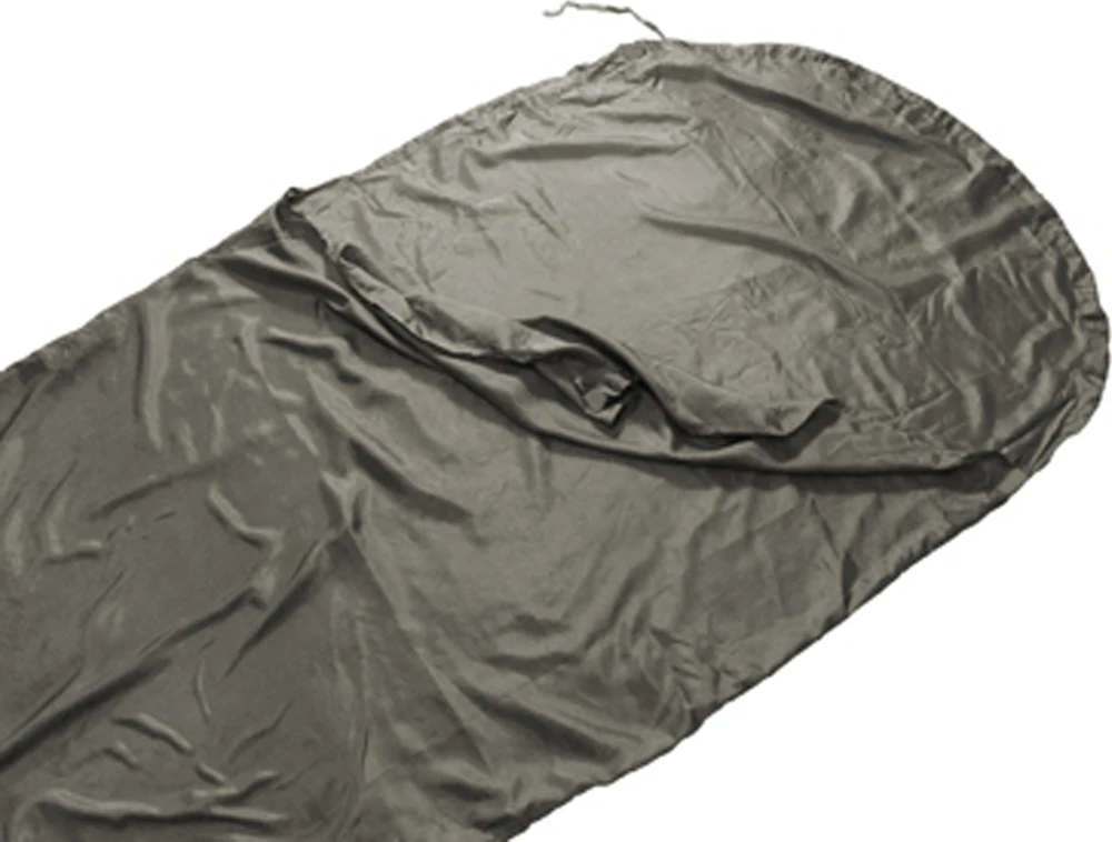 Miegmaišio įklotas Origin Outdoors Hoody Silk pusiau stačiakampis antracito