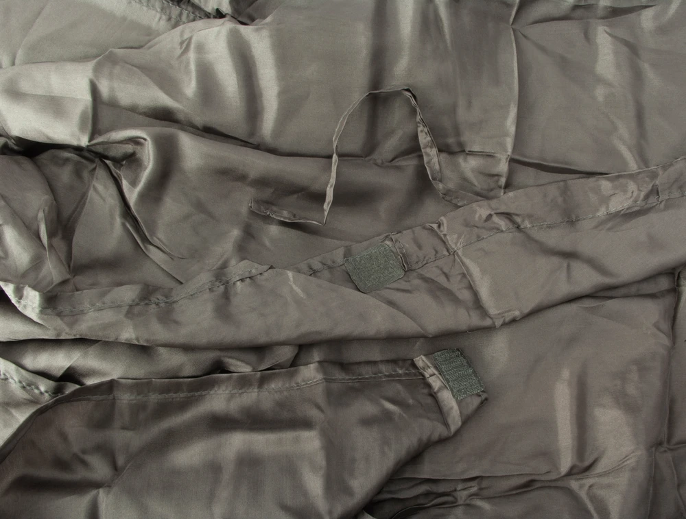 Miegmaišio įklotas Origin Outdoors Hoody Silk pusiau stačiakampis antracito