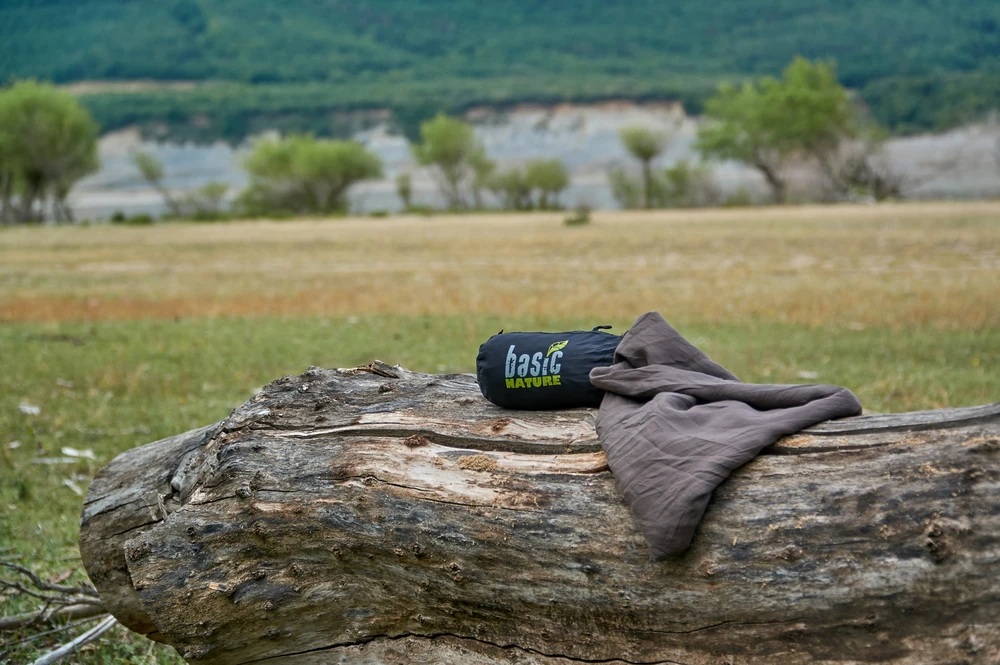 Miegmaišio įklotas Origin Outdoors Hoody Silk pusiau stačiakampis antracito