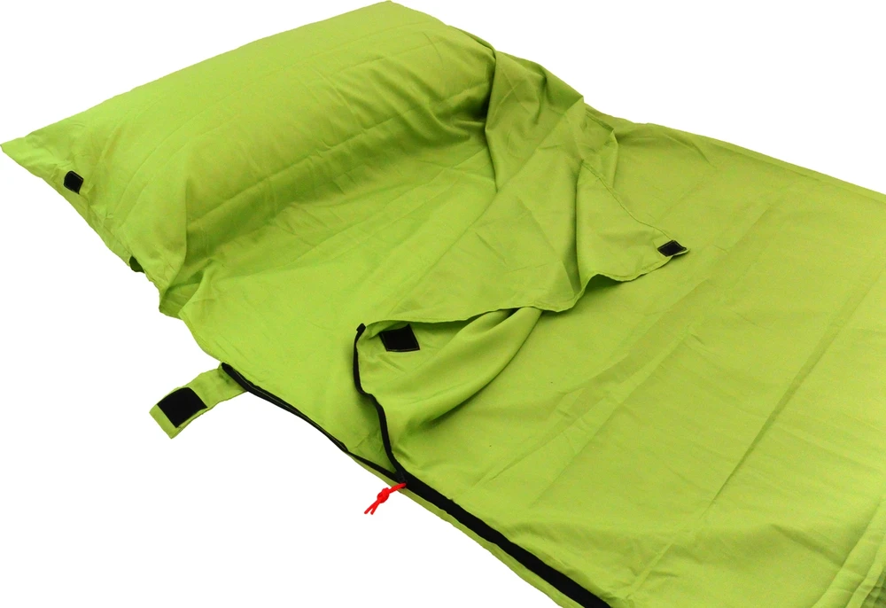 Miegmaišio įdėklas Origin Outdoors Microfiber, stačiakampis, žalias