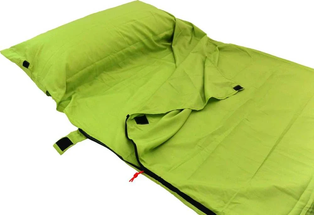 Miegmaišio įdėklas Origin Outdoors Microfiber, stačiakampis, žalias