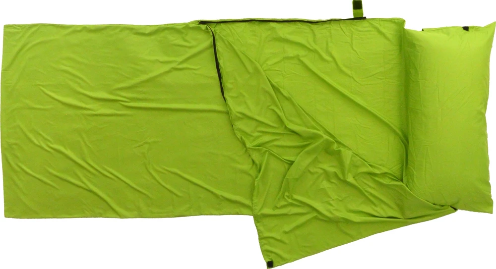 Miegmaišio įdėklas Origin Outdoors Microfiber, stačiakampis, žalias