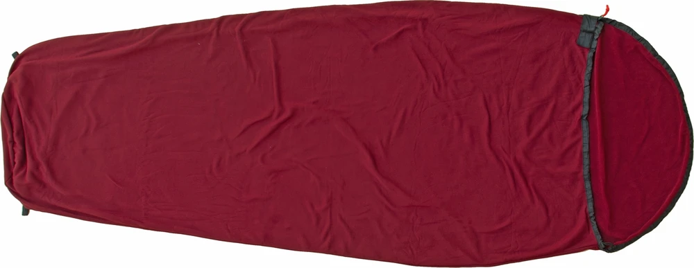 Miegmaišio įdėklas Origin Outdoors Microfleece, mumijos formos, bordo