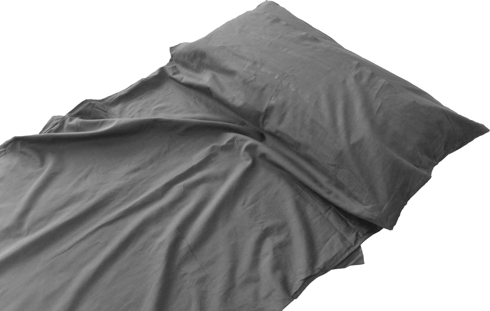 Miegmaišio įdėklas Origin Outdoors Poly-Cotton, stačiakampis, antracito
