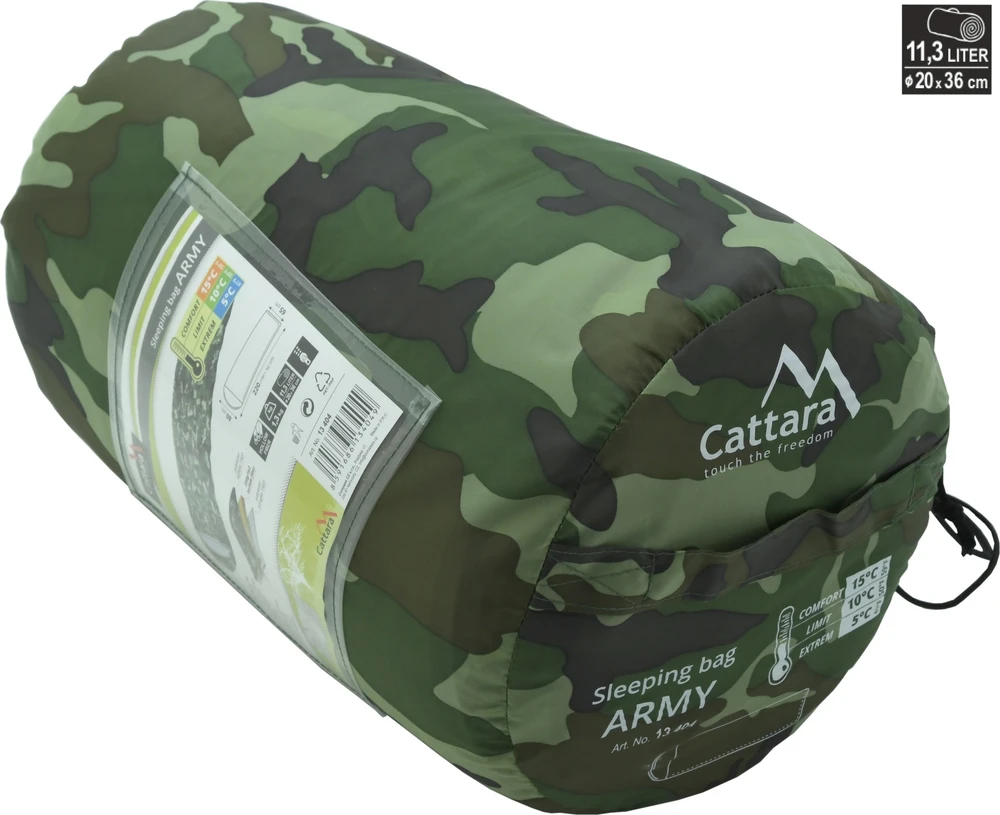 Miegmaišis Cattara Army +5 °C