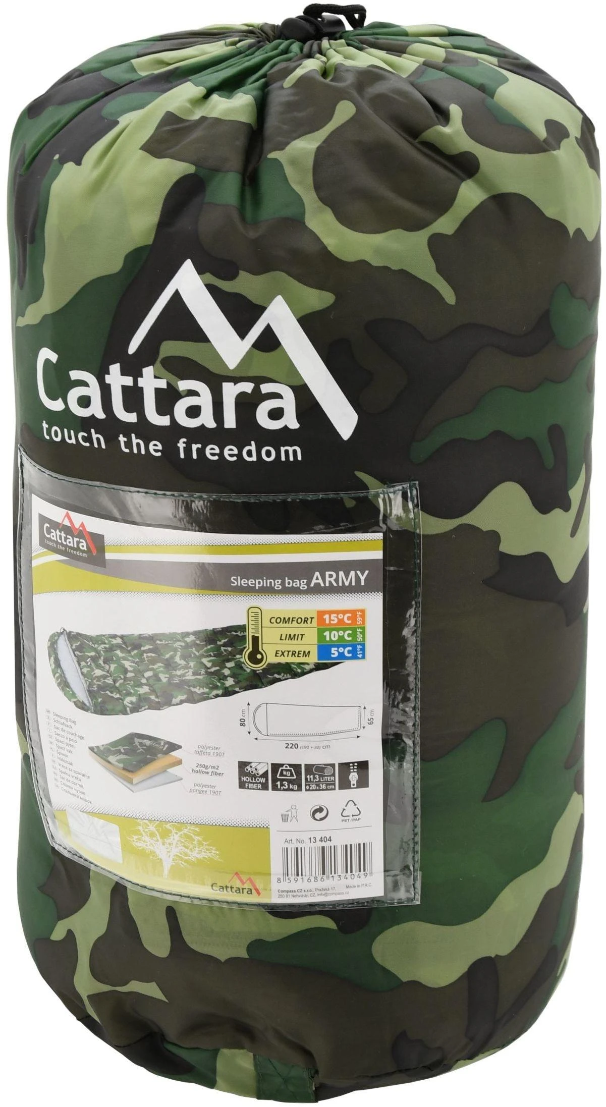 Miegmaišis Cattara Army +5 °C