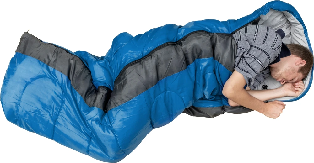 Miegmaišis Origin Outdoors Summer Rectangular, mėlynas-pilkas