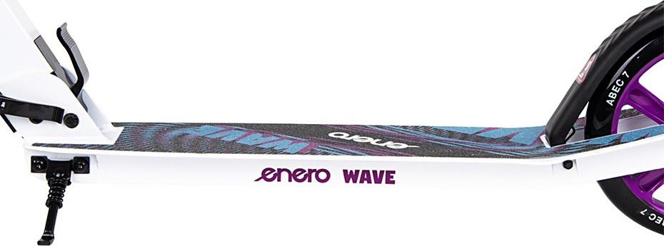 Miesto paspirtukas su amortizatoriumi Enero Wave, 200mm, violetinis