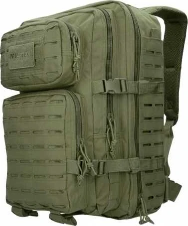 Kuprinė Mil-tec Assault lazerinis Cut LG, žalios spalvos, 36L