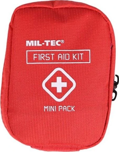 Mil-Tec RAUDONA PIRMOSIOS PAGALBOS MINI PAKUOTĖ