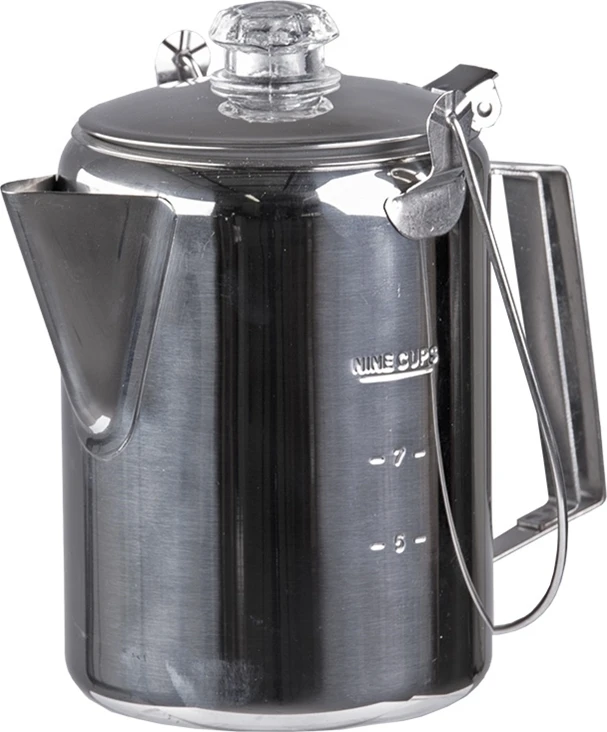 Mil-Tec STAINLESS STEEL COFFEEPOT WITH PERCOLATOR (9 CUPS)