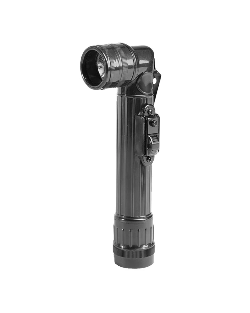 Mil-Tec US Juodas LED ANGLEHEAD FLASHLIGHT MEDIUM
