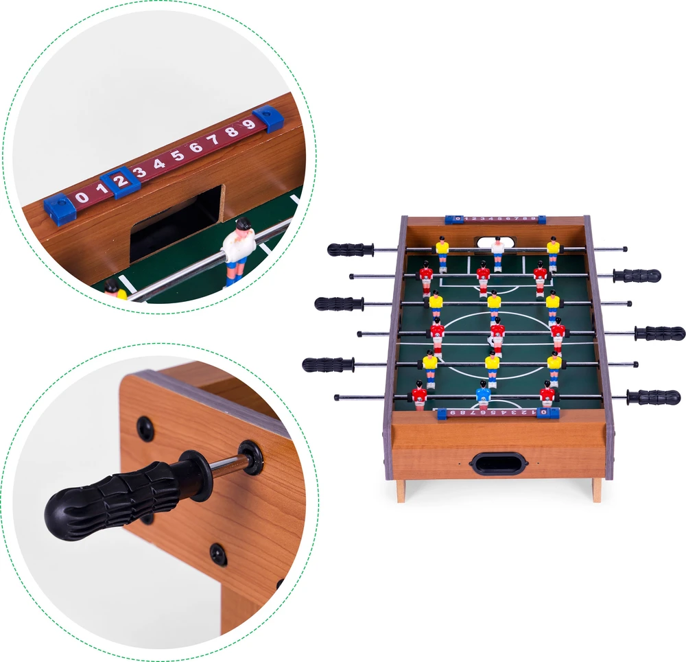 Mini stalo futbolas 70×35 cm medinis stalo futbolas, ECOTOYS
