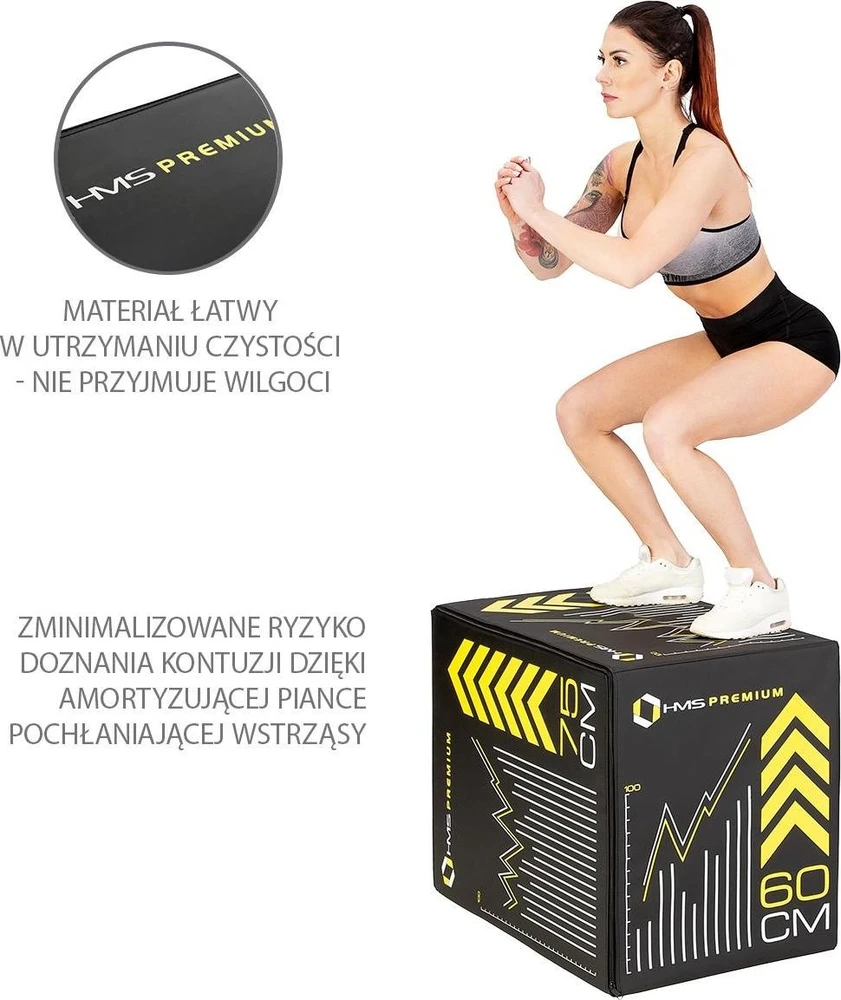 Minkšta pliometrinė dėžė HMS Premium PYB01