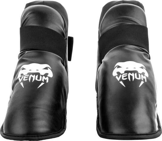 MMA blauzdų apsaugos Venum Challenger, juoda/balta