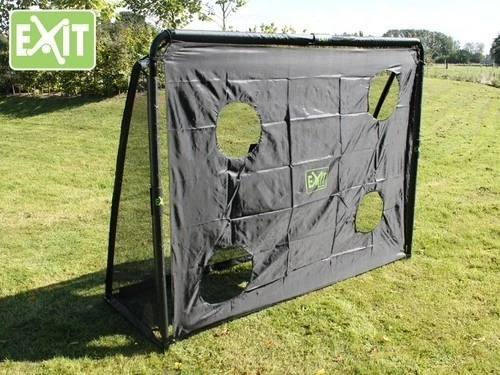 Mobilūs futbolo vartai su atmušimo sienelė Exit Coppa 220x170x80cm