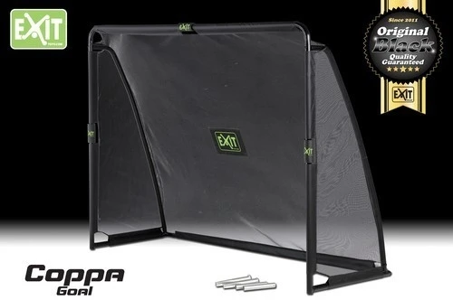Mobilūs futbolo vartai su atmušimo sienelė Exit Coppa 220x170x80cm
