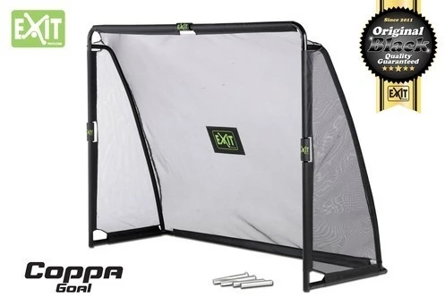 Mobilūs futbolo vartai su atmušimo sienelė Exit Coppa 220x170x80cm