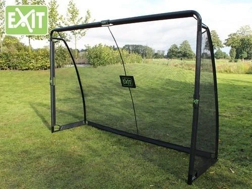 Mobilūs futbolo vartai su atmušimo sienelė Exit Finta 300x200x90cm