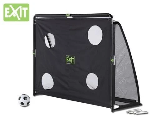 Mobilūs futbolo vartai su atmušimo sienelė Exit Coppa 220x170x80cm