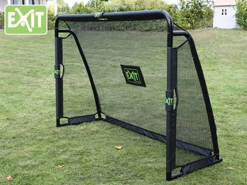 Mobilūs futbolo vartai su atmušimo sienelė Exit Maestro 180x120x60cm