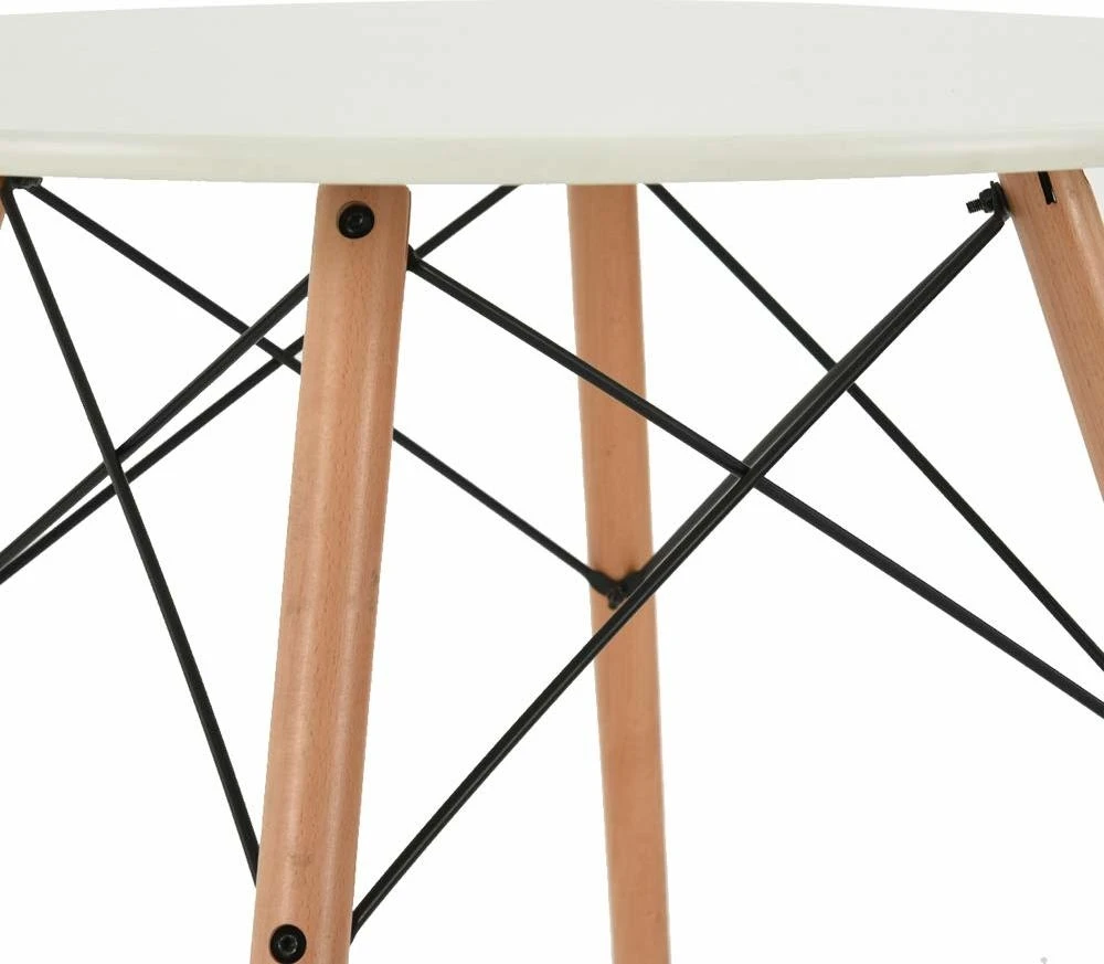 Modernhome Kavos staliukas, baltas, skersmuo 60 cm