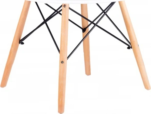 Modernhome Kavos staliukas, baltas, skersmuo 60 cm