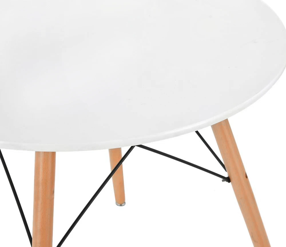 Modernhome Kavos staliukas, baltas, skersmuo 60 cm