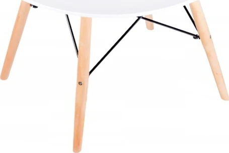 Modernhome Kavos staliukas, baltas, skersmuo 60 cm