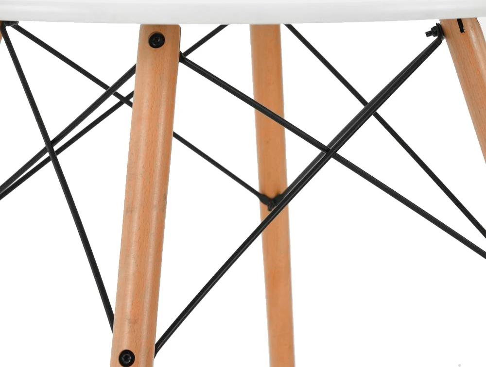 Modernhome Kavos staliukas, baltas, skersmuo 60 cm