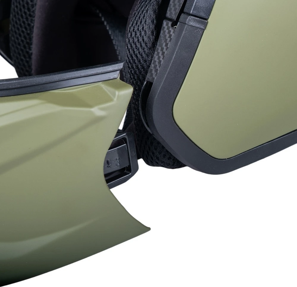 Atverčiamas motociklininko šalmas W-TEC Badalone Army