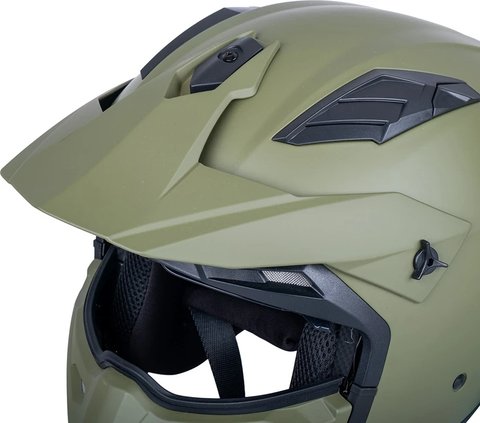 Atverčiamas motociklininko šalmas W-TEC Badalone Army