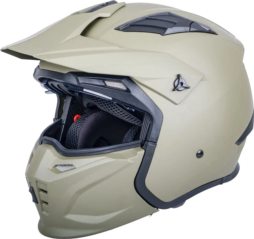Atverčiamas motociklininko šalmas W-TEC Badalone Army