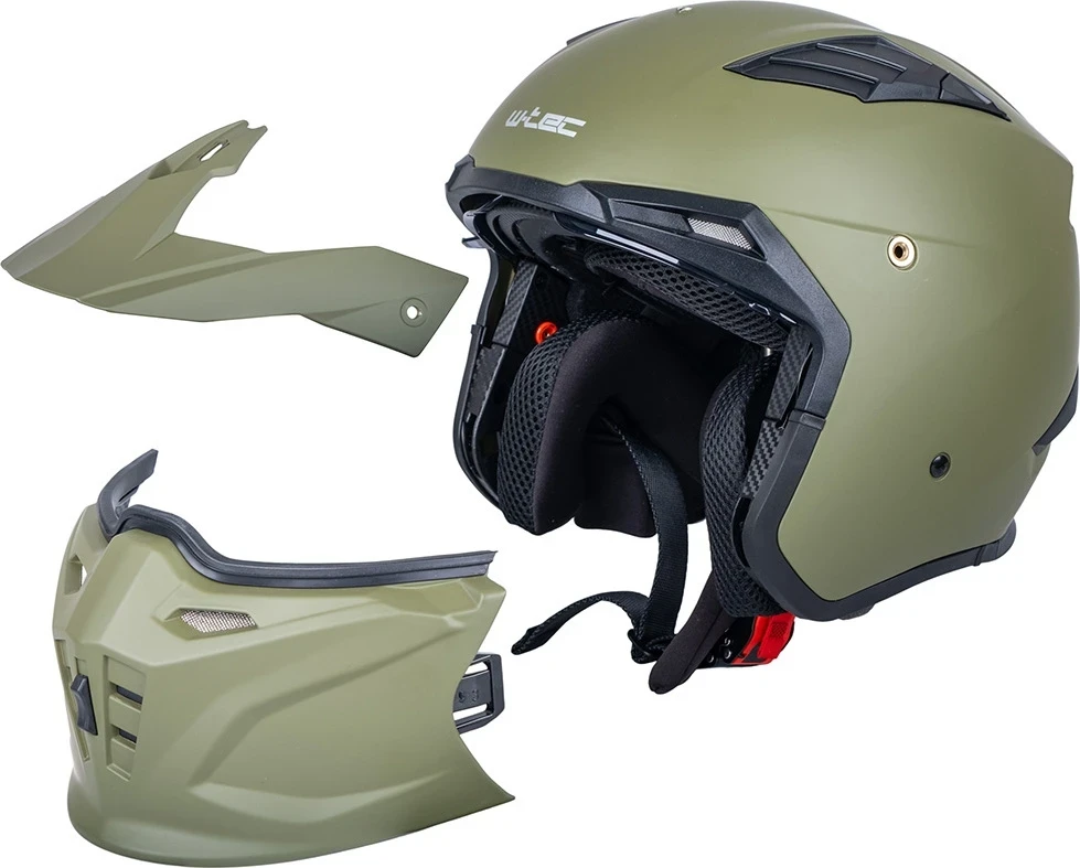 Atverčiamas motociklininko šalmas W-TEC Badalone Army