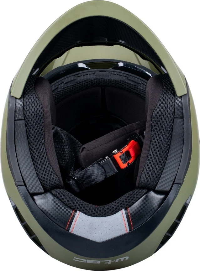 Atverčiamas motociklininko šalmas W-TEC Badalone Army