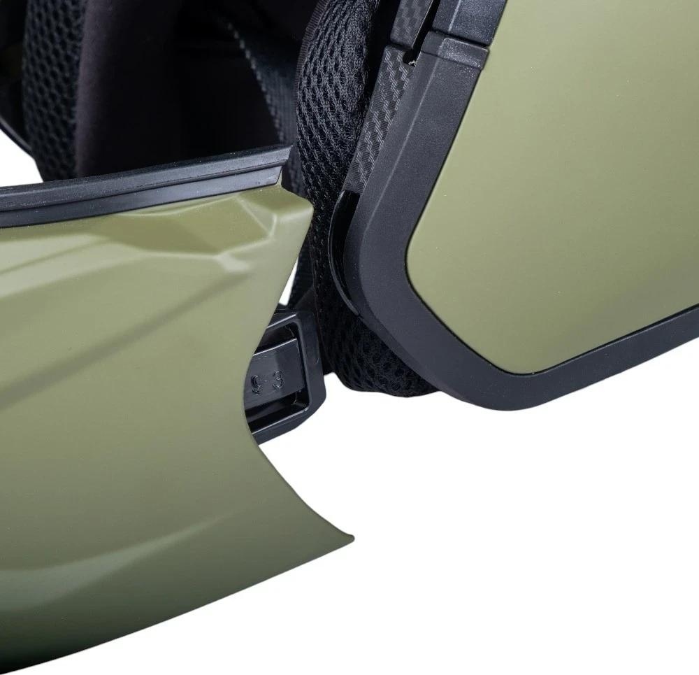 Atverčiamas motociklininko šalmas W-TEC Badalone Army